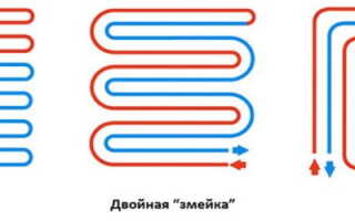 Улитка или змейка – как укладывать теплый пол, длина контуров