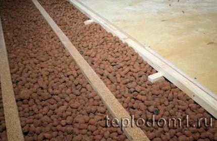 Керамзит и шлак для утепления полов дачного дома
