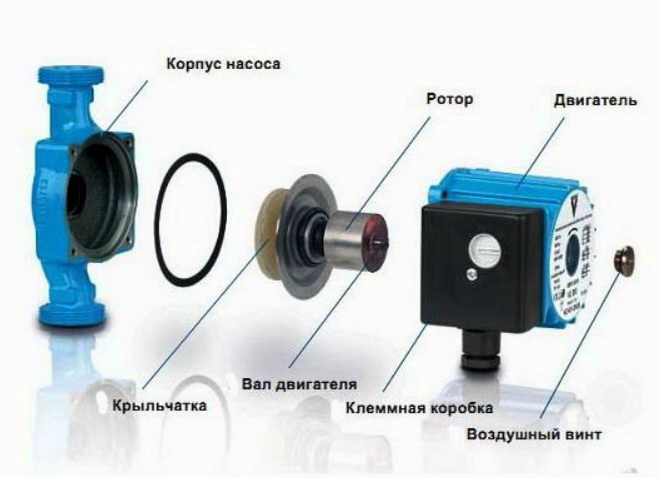 Конструкция циркуляционного насоса