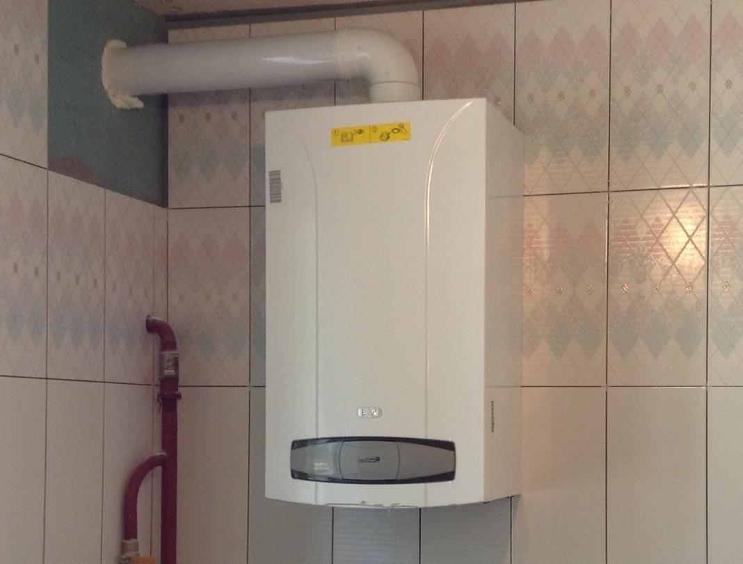 коаксиальный дымоход с котлом