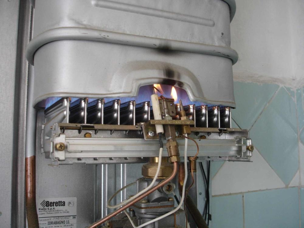 розжиг газовой колонки