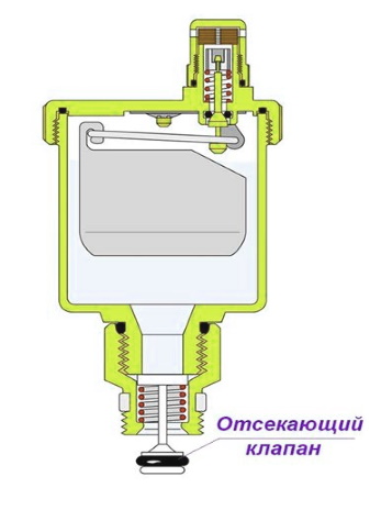 схема воздухоотводчика